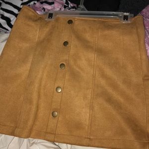 Suede Skirt